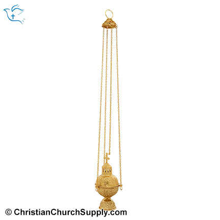 Brass Orthodox Censor without Bells