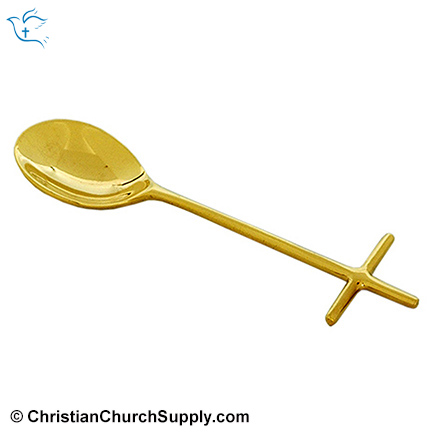 Cross Handle Brass Incense Spoon