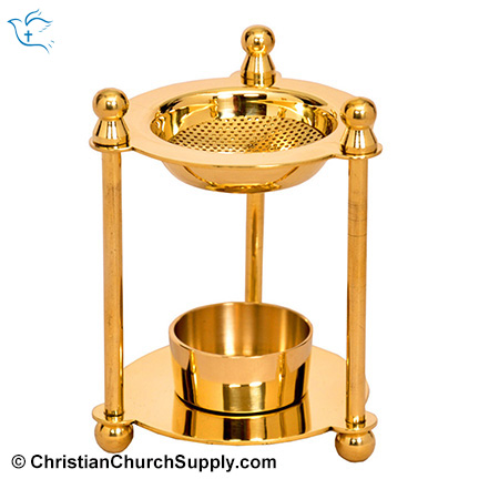 Triangular Incense Burner Brass