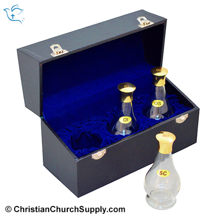 Triple Oil Stock with Case Labelled with OI, OS, SC